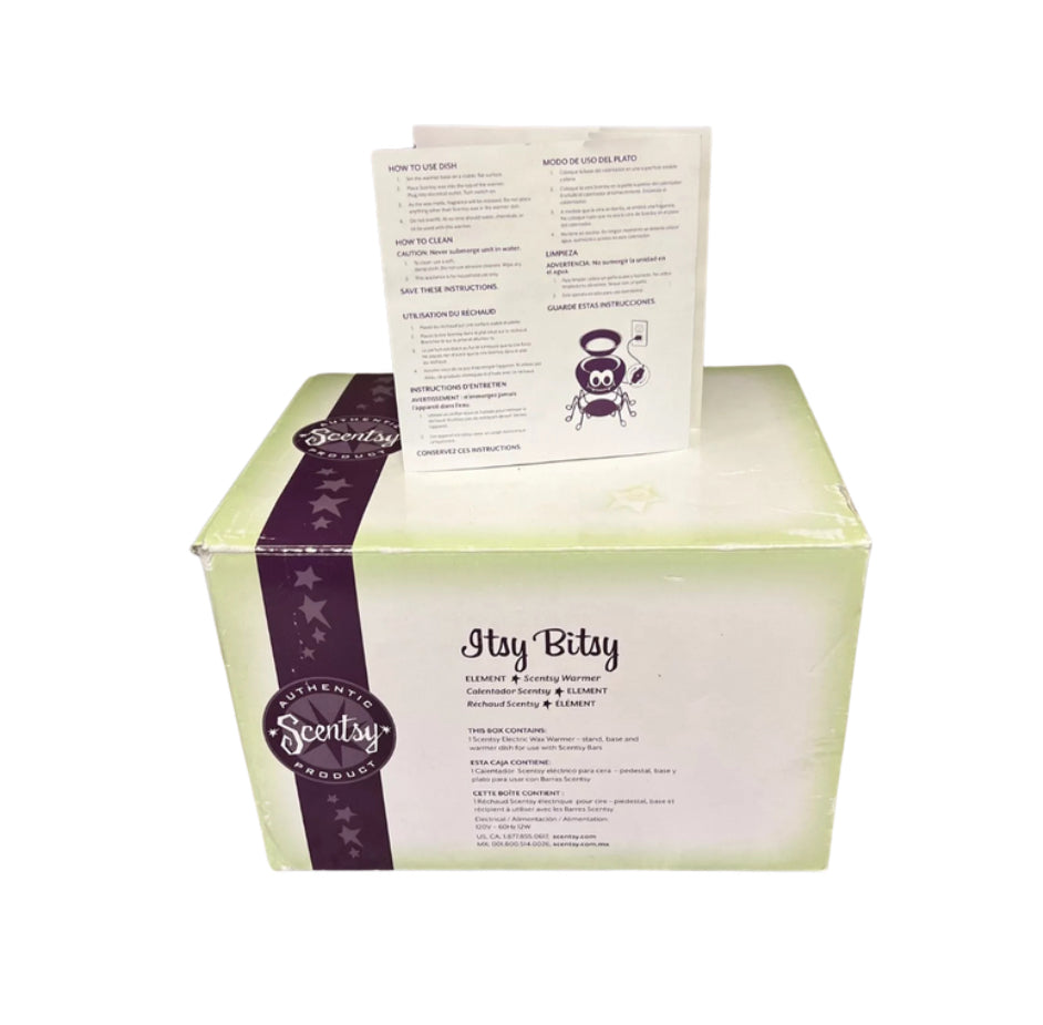 Scentsy Itsy Bitsy Spider Halloween Electric Wax Warmer Discontinued with Box