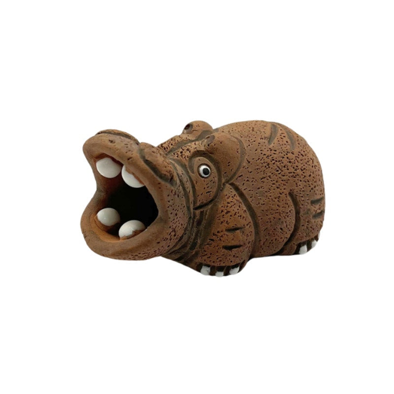 Vintage Casals of Peru Hippopotamus Terracotta Clay Figurine Folk Art