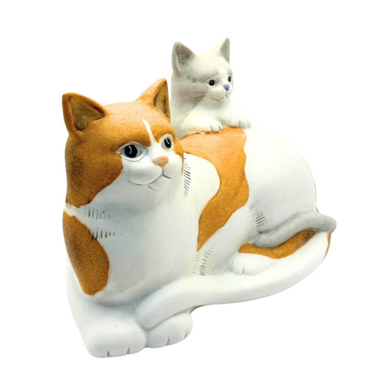 Silvestri Mary Lake Thompson Cat Kitten Figurine Ceramic Orange Calico Vintage