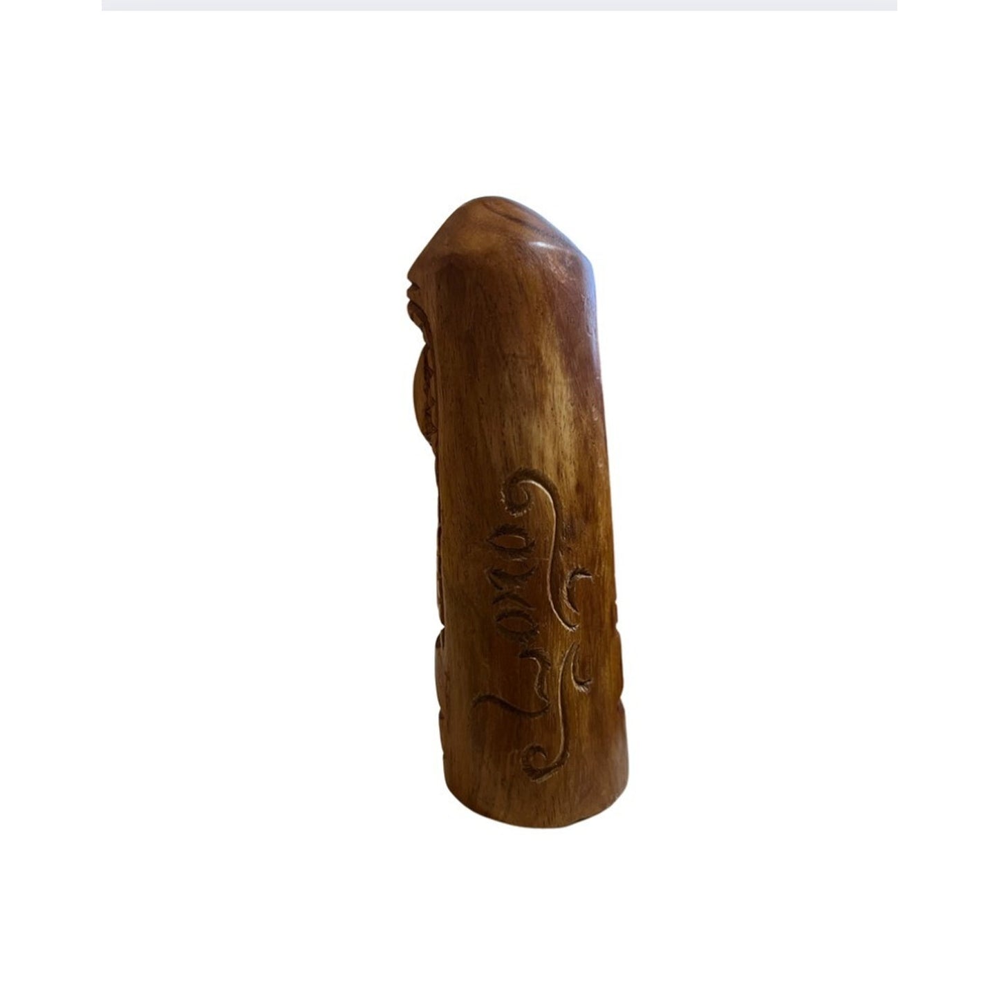Vintage Hand Carved Wooden Loma Hawaiian Tiki Totem Pole God Figure