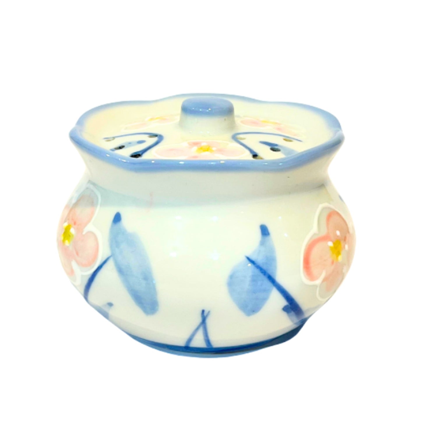 Vintage Ben Rickert Fine China Porcelain Floral Potpourri Jar Pomander