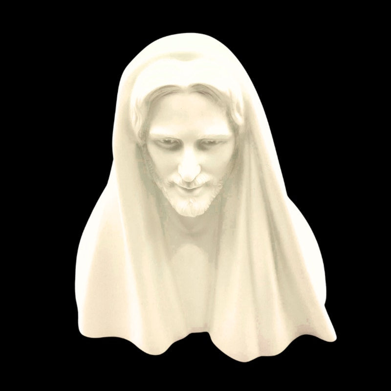 Greg Olsen King of Kings Jesus Christ Bust Sculpture White Alabaster 2007
