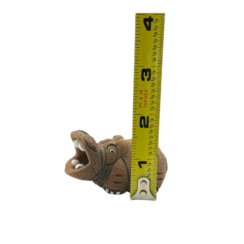 Vintage Casals of Peru Hippopotamus Terracotta Clay Figurine Folk Art