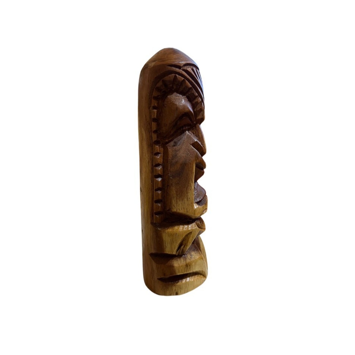 Vintage Hand Carved Wooden Loma Hawaiian Tiki Totem Pole God Figure