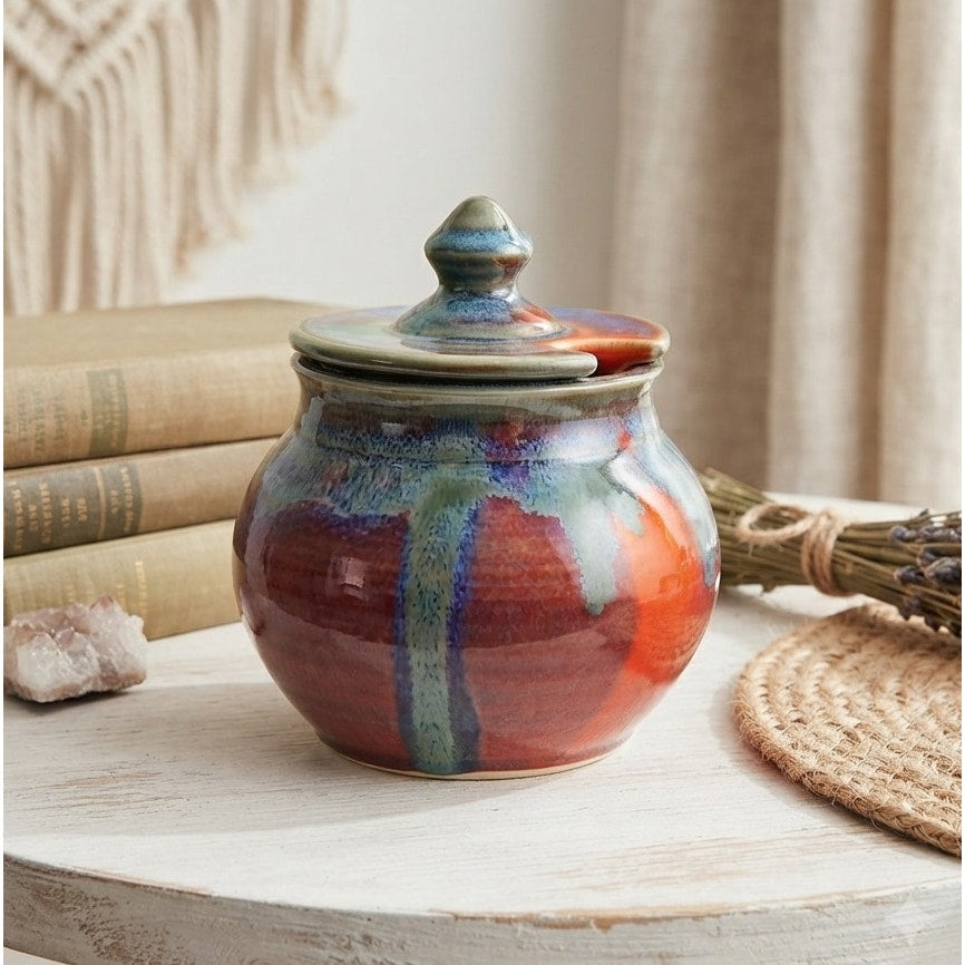 David Howard Ashley Pottery Lidded Jar Vintage Studio Art Pottery