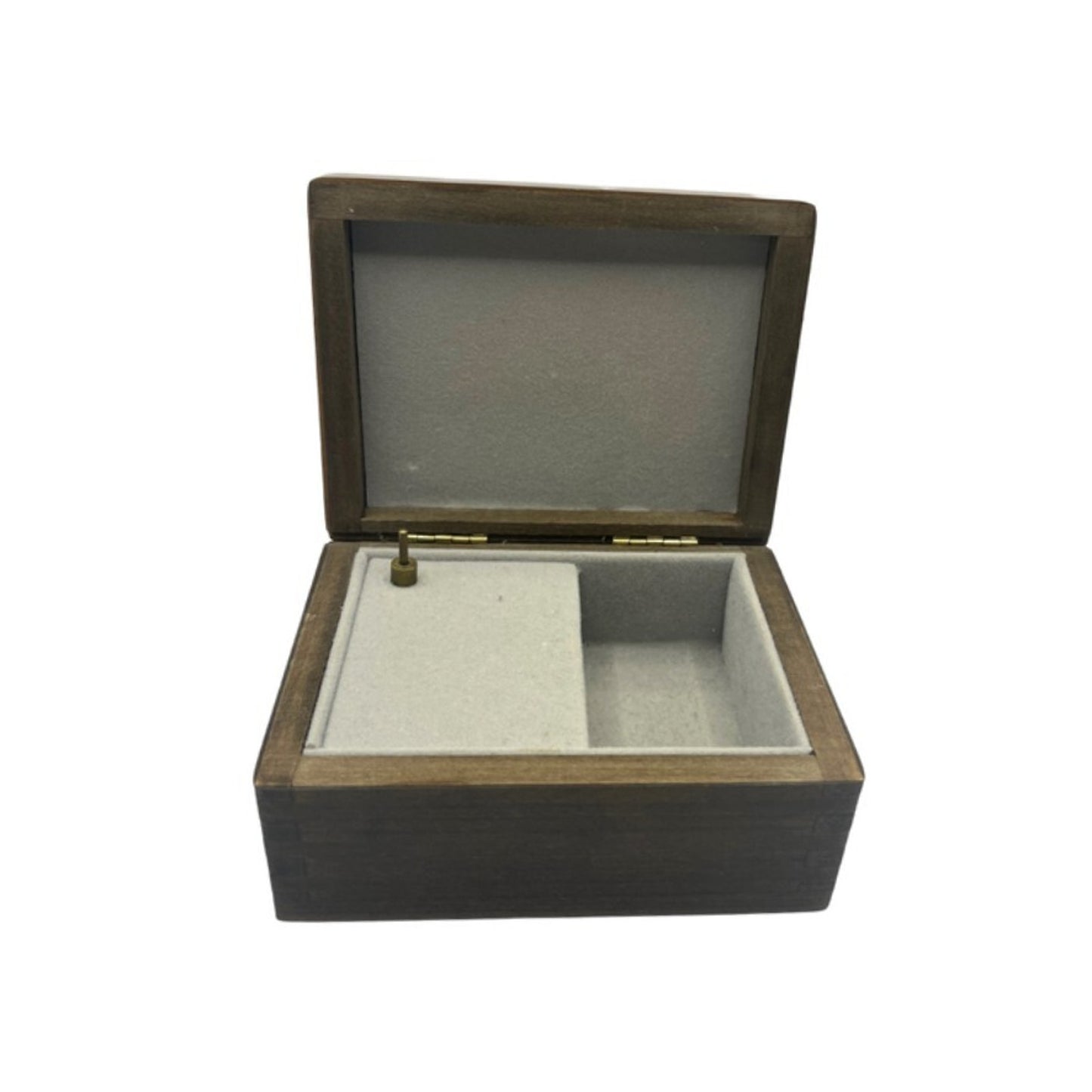 American Music Box Company "The Rose" Black Lacquer Jewelry Music Box