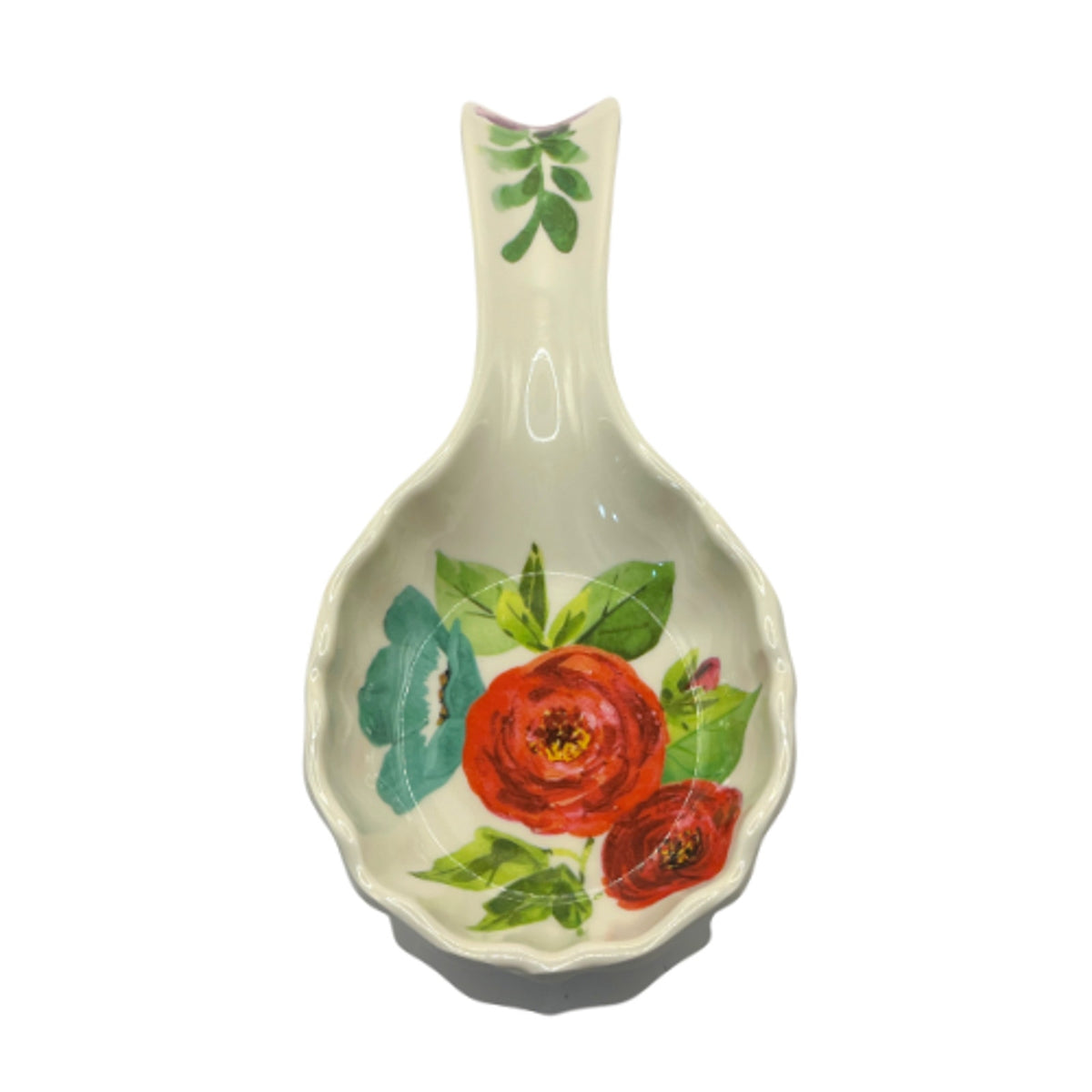 Pioneer Woman Clara Poppy Floral Melamine Spoon Rest Kitchen Decor 8.5 inch