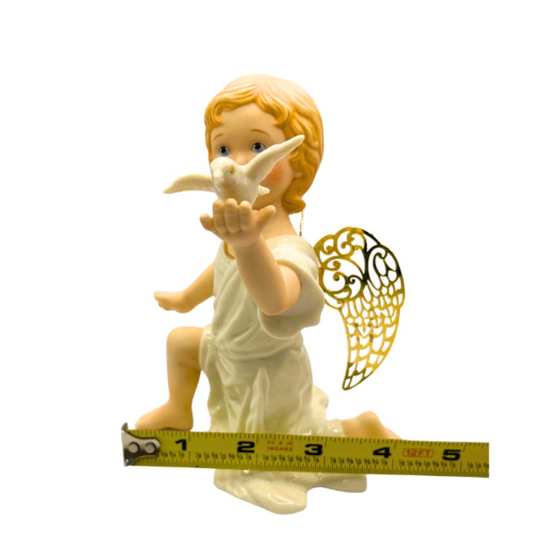 Lenox Classics Little Graces Peace Angel Figurine Gold Filigree Wings Numbered