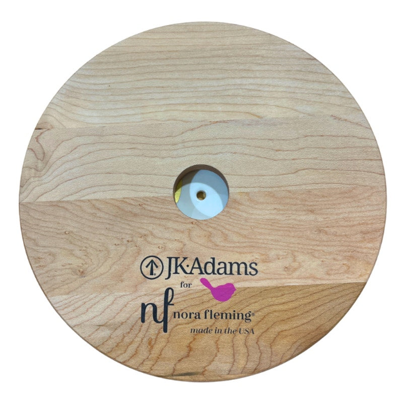 JK Adams for Nora Fleming Maple Cracker Round Serving Board Minis Centerpieces
