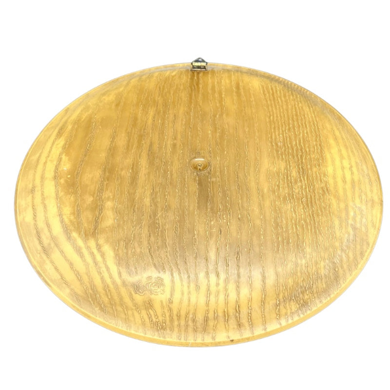 Vintage German Faux Wood Brotteller Bread Plate Wall Plaque Relief Carving