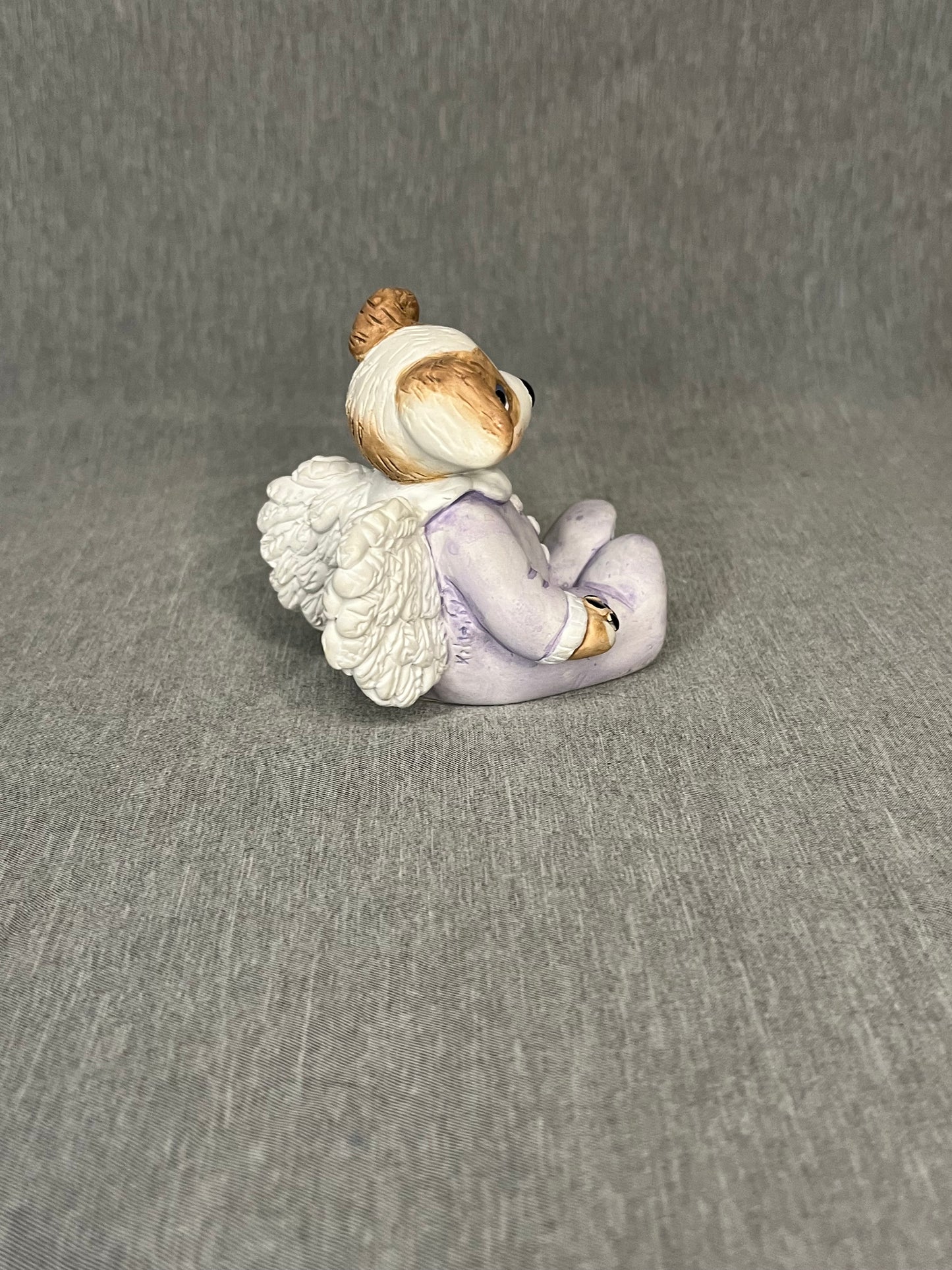 2001 Signed Heavenly Critters- Dog Ceramic Figurine