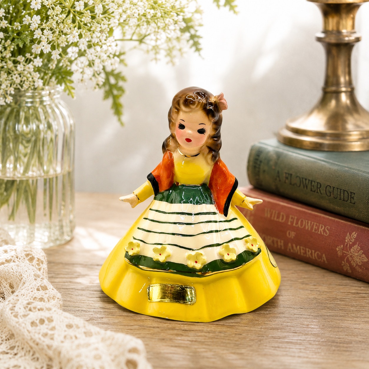 Vintage Josef Originals Little International Series Portugal Girl Figurine Signed