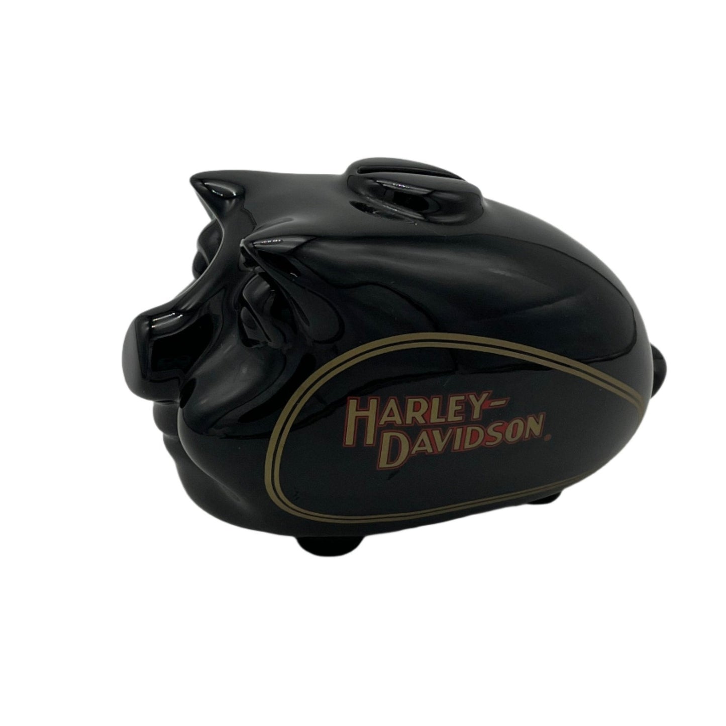 Vintage Harley Davidson Ceramic Motorcycle Gas Tank Piggy Bank