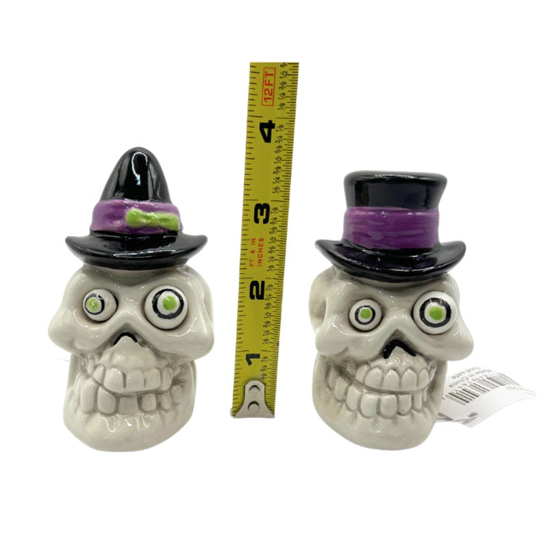 The Bridge Collection Voodoo Skeletons Salt and Pepper Shaker Set New with Tags