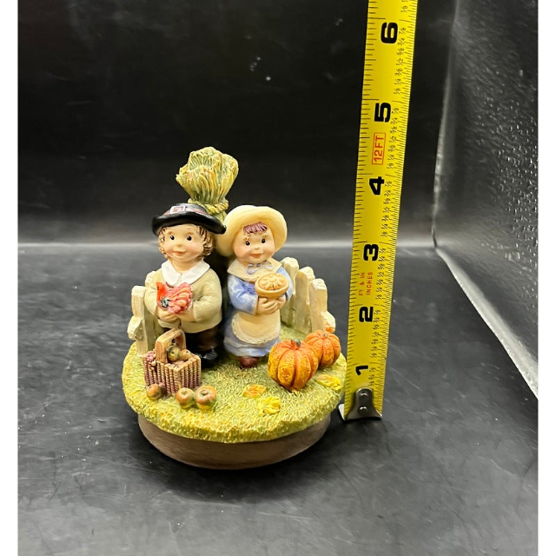Sweet Shadow Thanksgiving Candle Holder Jar Lid Harvest Fruit Produce Vintage