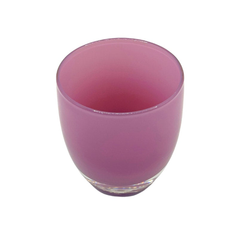Glassybaby Handblown Glass Votive Candle Holder Pink Lavender Purple