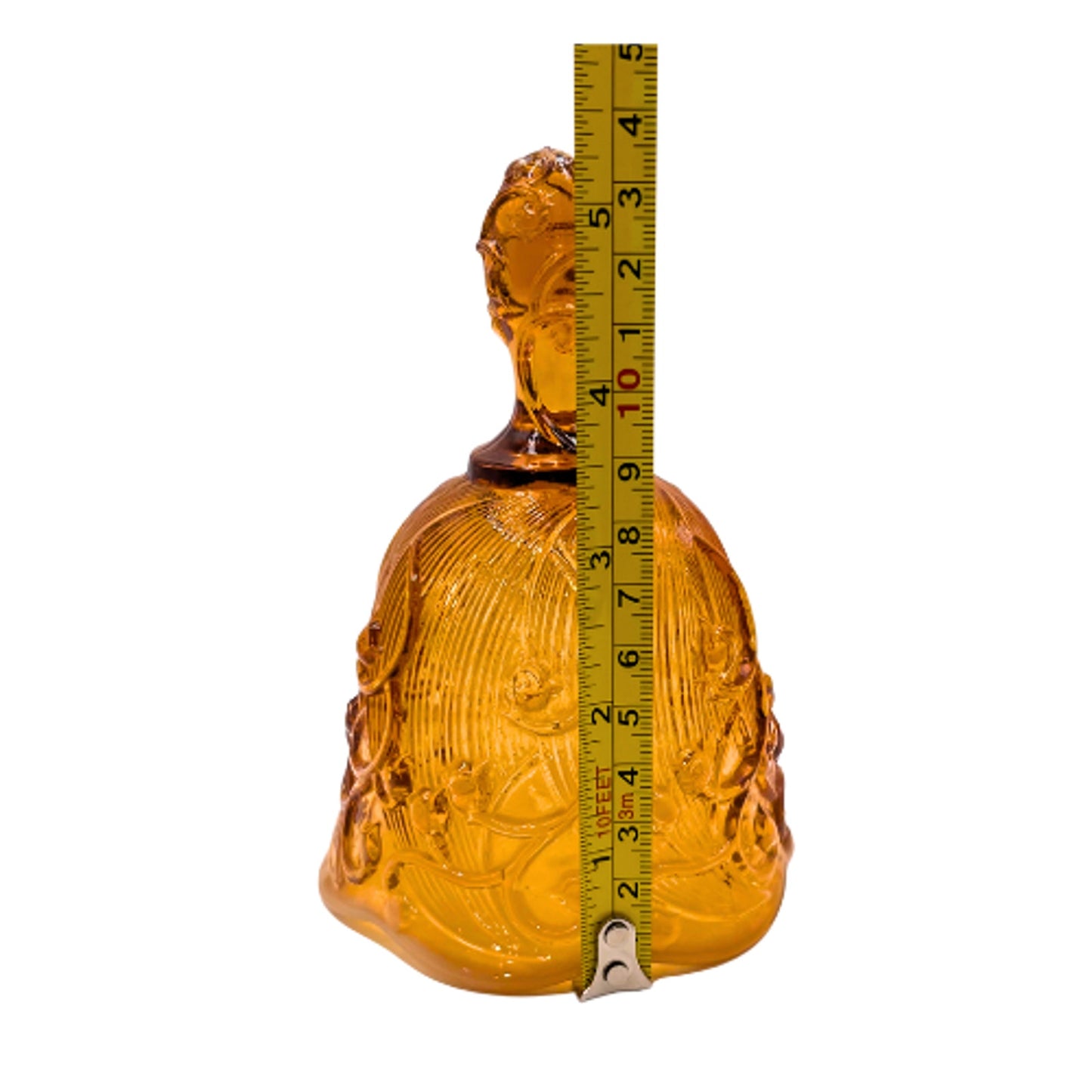 Vintage Fenton Amber Opalescent Glass Bell Lily of the Valley 6"