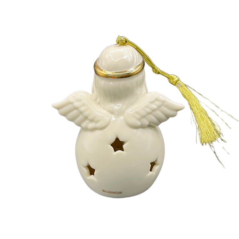 Lenox Color Changing Lit Angel Porcelain Christmas Tree Ornament Star Cutouts