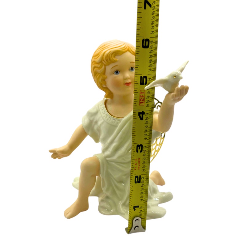 Lenox Classics Little Graces Peace Angel Figurine Gold Filigree Wings Numbered