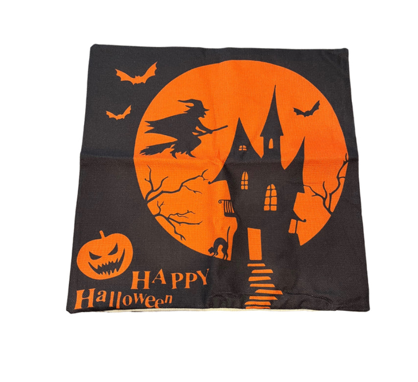 New Set of 2 Halloween Pillow Covers 17.5" by 17.5"