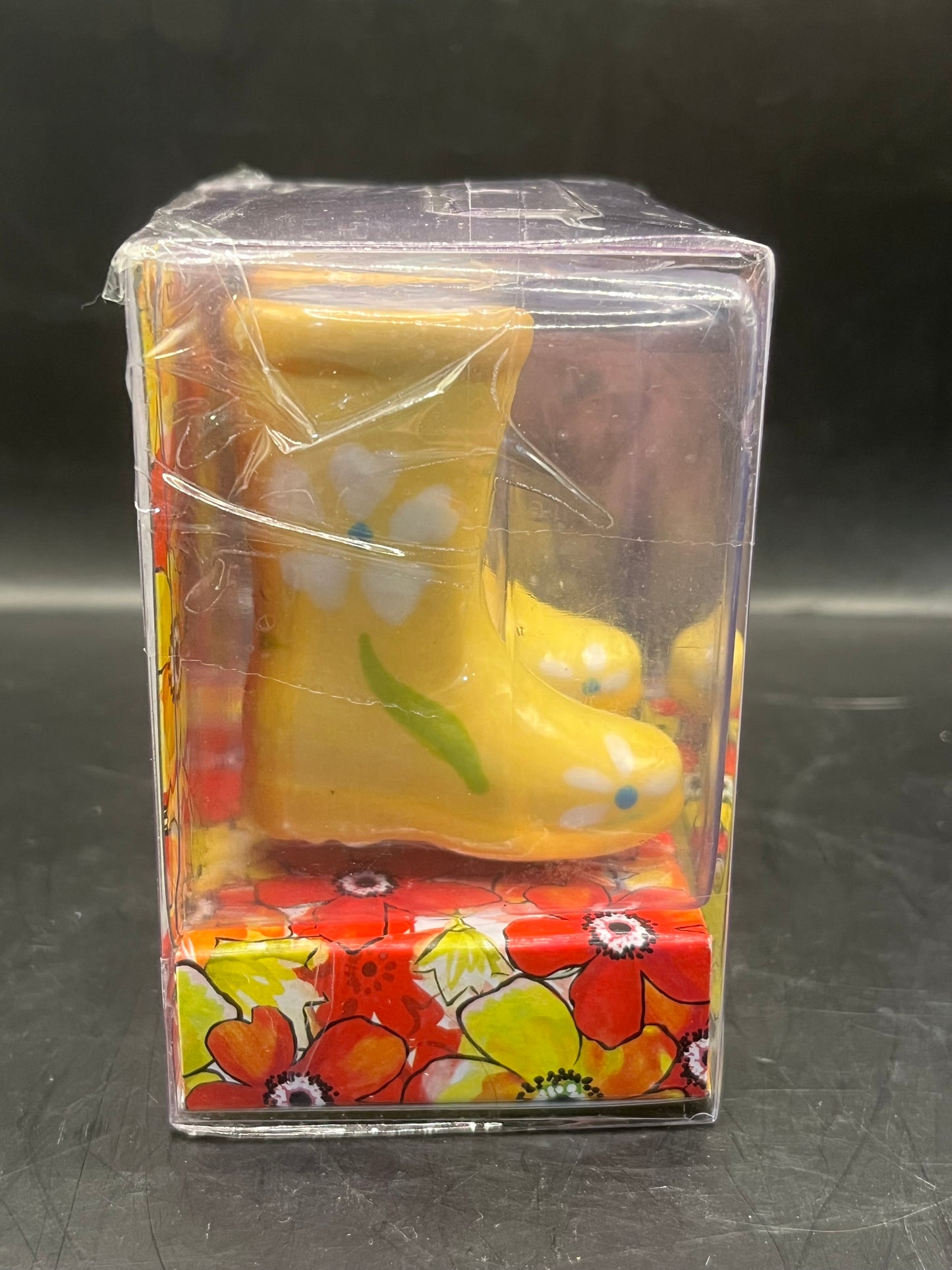 Grasslands Road Yellow Daisy Spring Rainboot Salt and Pepper Shakers