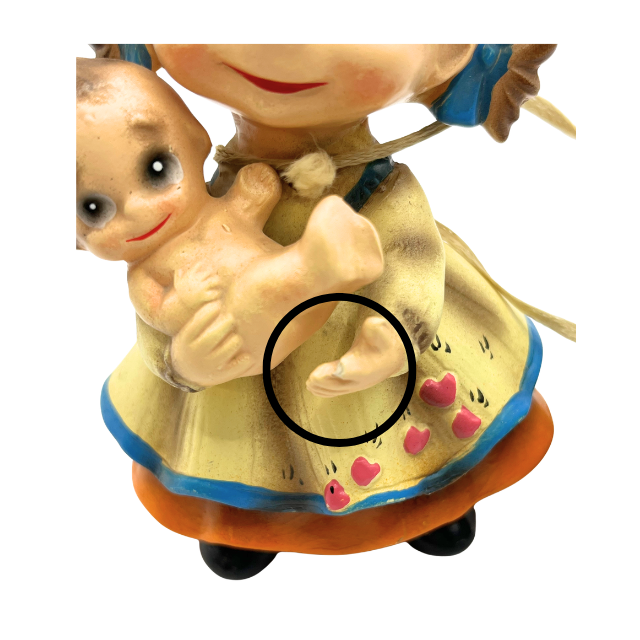 Josef Originals Wee Folks  "Bundle of Joy" MCM Collectable Figurine - Small Flaw