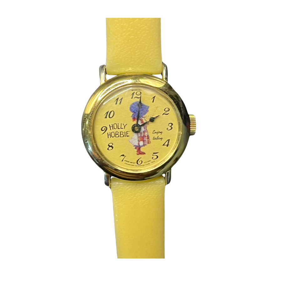 * 1972 Holly Hobby Enjoy Today Wind Up Watch Swiss Made *Needs New Battery*