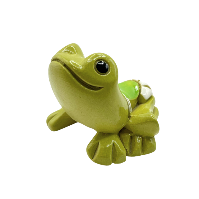 Vintage Artesania Rinconada Mixed Set: Two-Humped Baby Camel, Blue Whale, & Tree Frog