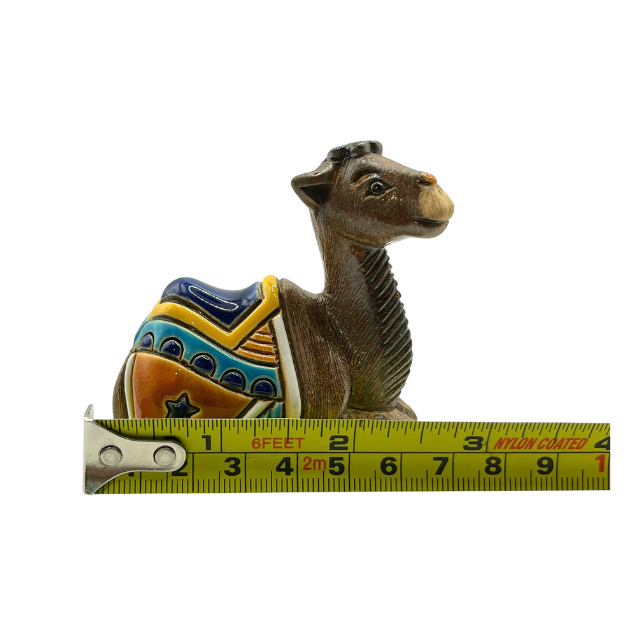 Vintage Artesania Rinconada Mixed Set: Two-Humped Baby Camel, Blue Whale, & Tree Frog
