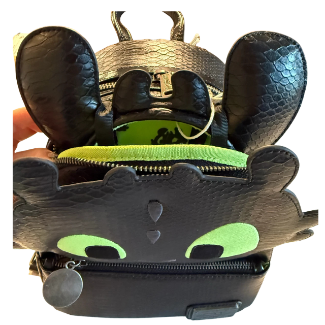 Universal Studios Exclusive Loungefly How To Train Your Dragon Toothless Mini Backpack & Ears New with Tags