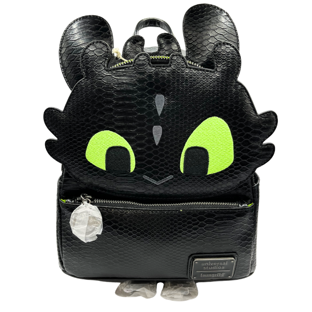 Universal Studios Exclusive Loungefly How To Train Your Dragon Toothless Mini Backpack & Ears New with Tags
