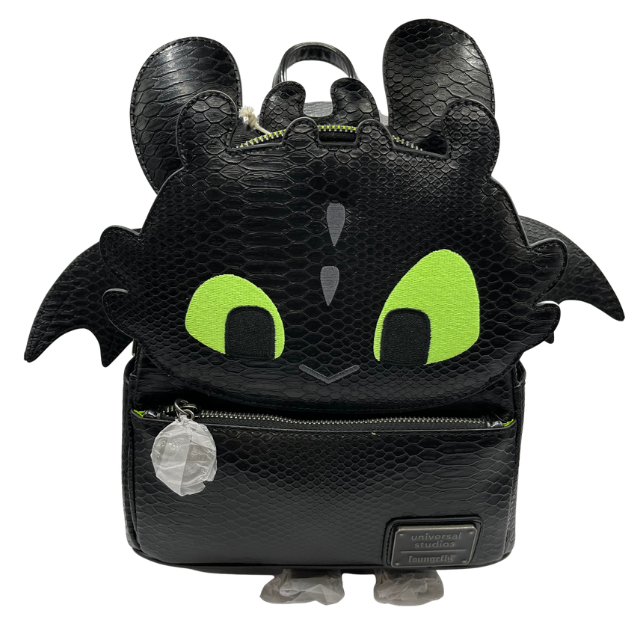 Universal Studios Exclusive Loungefly How To Train Your Dragon Toothless Mini Backpack & Ears New with Tags
