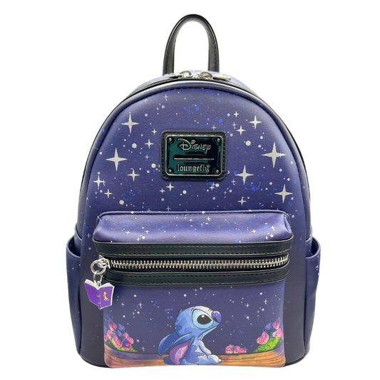 UK Exclusive RARE Loungefly Disney Lilo & Stitch Starry Night Mini Backpack Bag NWT