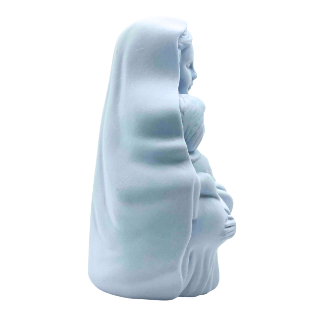 Hermitage Pottery Fine Jade Porcelain Collection Madonna & Baby 5" Tall