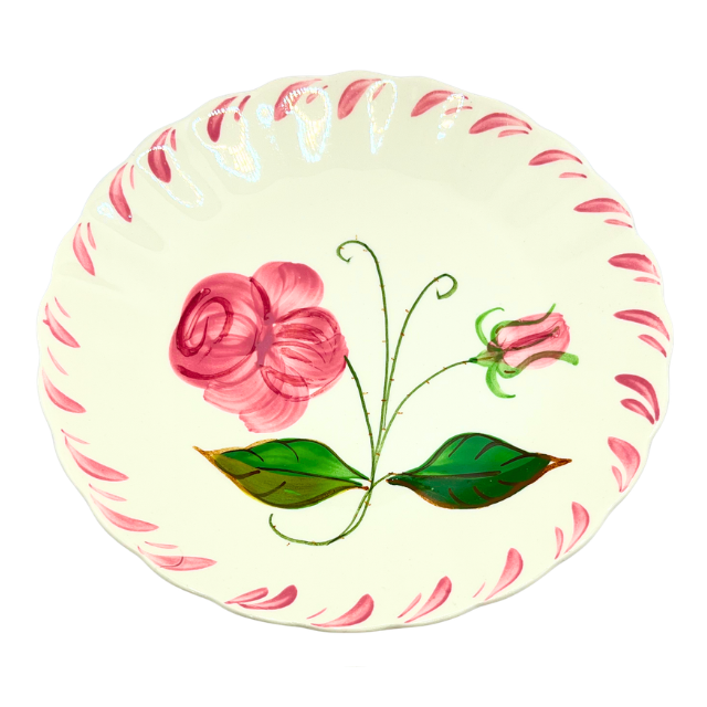 Vintage Blue Ridge Southern Pottery 7" Plates Ridge Rose Pattern Set of 4