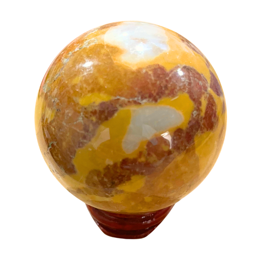 Reserved for Brenda S. Ocean Jasper Sphere with stand