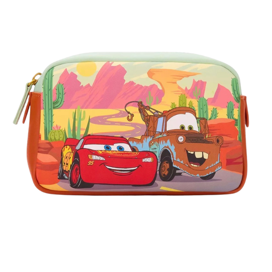 Disney Pixar Lougefly Cars Cosmetic Makeup Travel Mag New with Tags