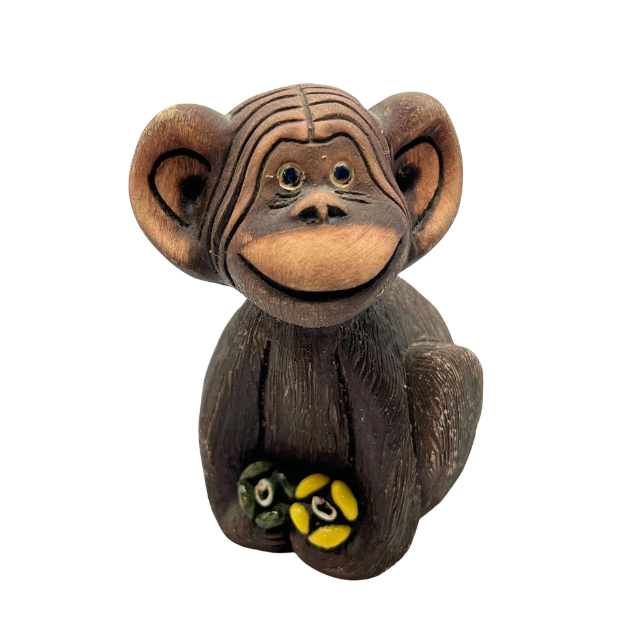 Artesania Rinconada Jungle Bundle: Panda, Chimpanzee, & (2) Kangaroo with Joey