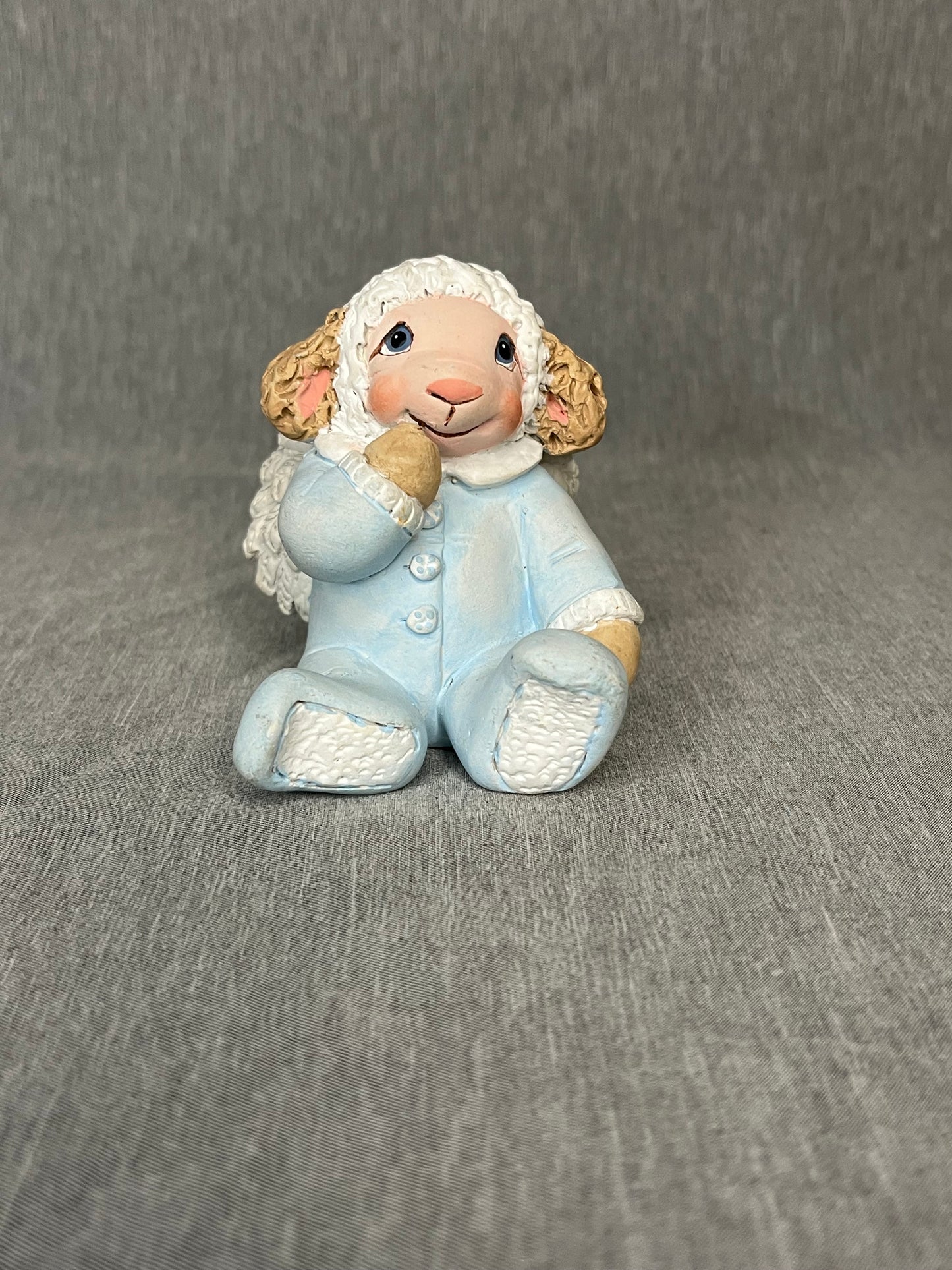 2002 Signed Heavenly Critter- Lamb Ceramic Figurine