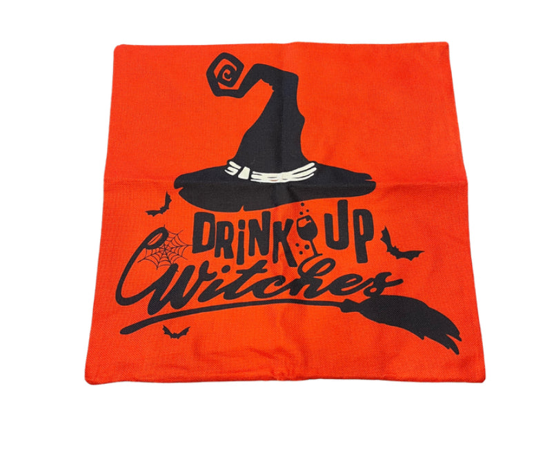 New Set of 2 Halloween Pillow Covers 17.5" by 17.5"