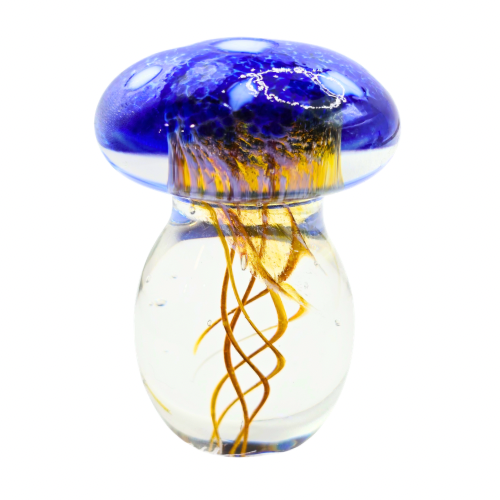 Wilkerson 2023 Signed American Art Glass Studio Mushroom Paperweight