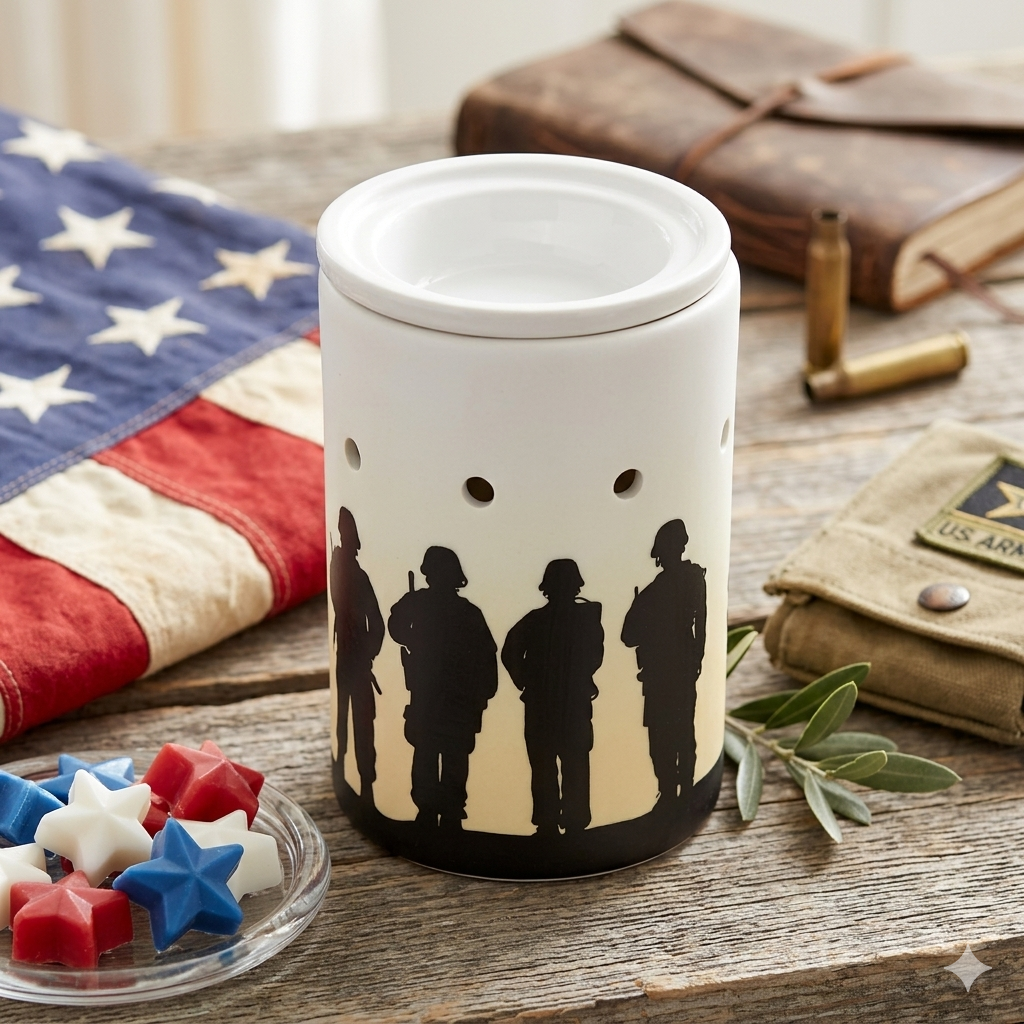 Scentsy "Service & Sacrifice" Full-Size Wax Warmer (New in Box) Home Fragrance Device