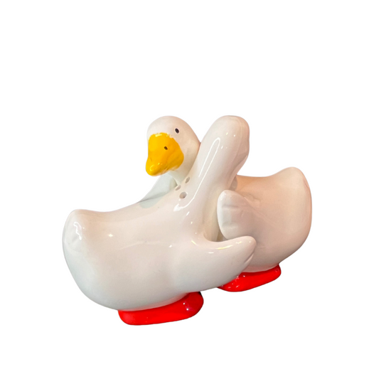 Vintage Hugging Geese  Salt & Pepper Shakers