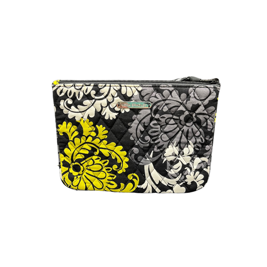 Vera Bradley Cosmetic Bag Black Yellow and White