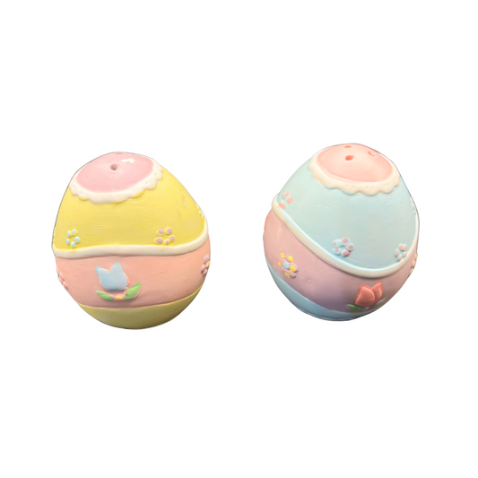 Vintage Russ A Touch of Easter Eggs Porcelain Salt & and Pepper Shakers