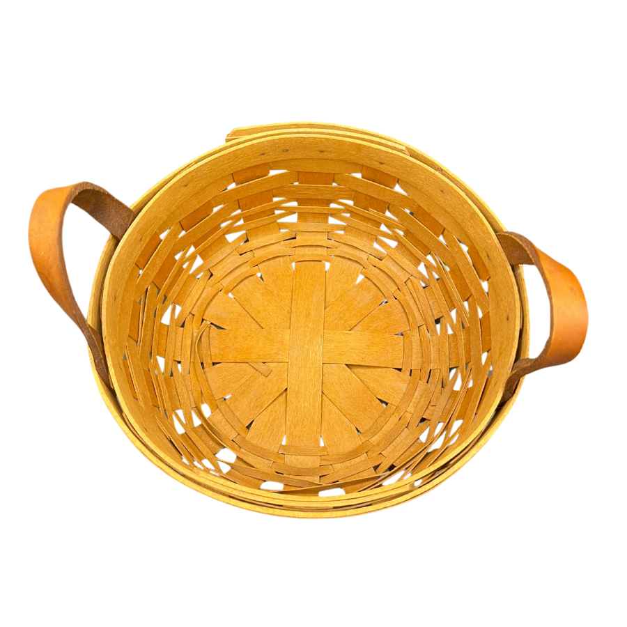1994 Longaberger Round  Classic Button Basket 7"