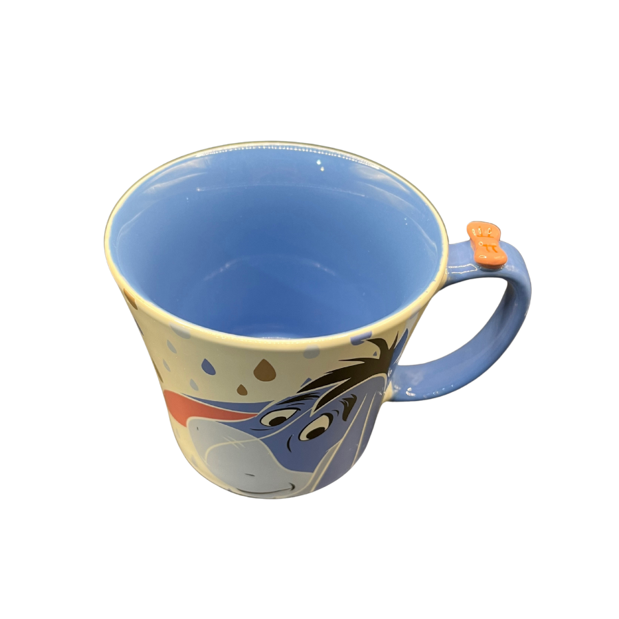 Eeyore Oversized Blue Coffee Mug with Pink Bow 14oz