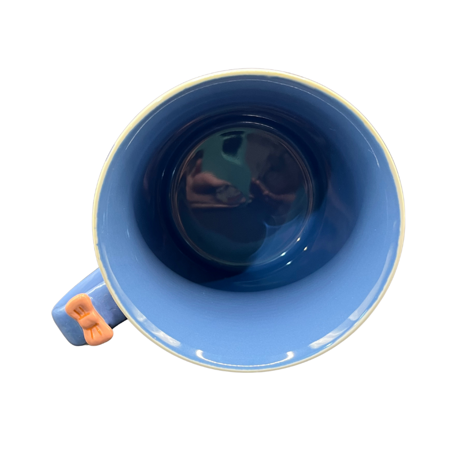 Eeyore Oversized Blue Coffee Mug with Pink Bow 14oz