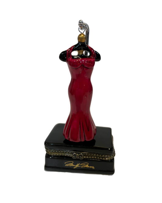 * Estate of Marilyn Monroe Licensed by CMG  Marilyn Monroe Trinket Box With Hanging Red Dress