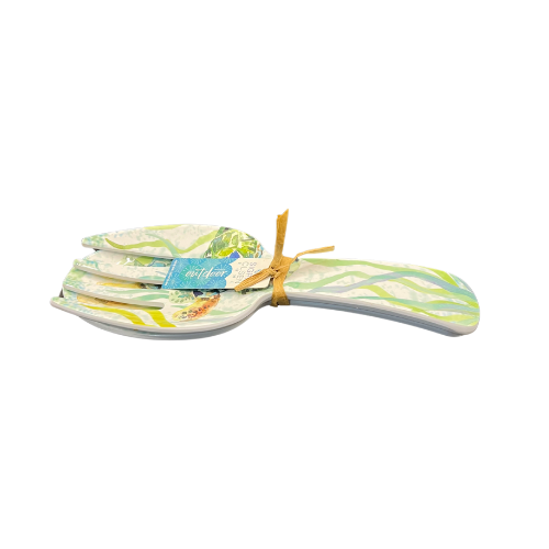 New Sigrid Olsen Home Melamine Sea Life Serving Fork and Spoon 10.5"